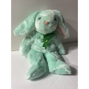 TY Beanie Buddy - HIPPITY the Green Bunny (14 inch) - MWMTs Stuffed Animal Toy